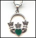 [The necklace--sterling silver with a claddagh pendant]